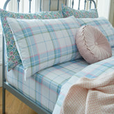Laura Ashley Highland Check Sherston Powder Blue Fitted Sheet